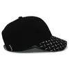 Cappellini da baseball Cappellino da baseball nero regolabile strutturato con logo in TPU metallizzato lucido