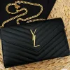 Designer Bag Womens Wallet Black Handbag Caviar Gold Chain 23cm Classic Flap Designer Shoulder Bag Luxury Crossbody Designer Satchel Fashion Bag