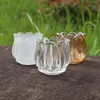Tulpbloem glazen kaarsenhouder kristalglas bruiloft decoratie 6,5 cm hoog en kaliber C477