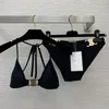 2024 Black Cel Designer Bikinis 럭셔리 수영복 여성 수영복 탱크 수영복 끈 2 조각 디자이너 비키니 여성 수영복