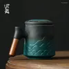 Kubki Ceramiczny filtr Filtr kubek kubek do separacji wodnej z okładką osobiste specjalne filiżanki kreatywne