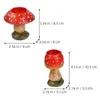 Candle Holders 2Pcs Cute Mushroom Holder Decorative Stand For Tealight Candles