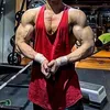 Erkek tank üstleri yaz gündelik spor fitness spor salonu yelek büyük boy o boyun kayışları kolsuz saf renk kamisole erkek kıyafetleri moda