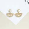 Dangle Earrings ANSLOW Fashion Irregular Fan Female Statement Shape Teen Girls Accessories Wholesale High Quality Party Jewelry Gift