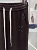 Calças femininas mmsix sweatpants casual algodão bolso bordado em linha reta moda marca chegada solta calças femininas