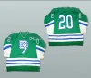 Hóquei Personalizado Homens Raro Vintage Springfield Ma Indians Ice Hockey Jerseys Snoop Dogg L Jersey Bordado Costurado Qualquer Nome Número Uniformes Wh