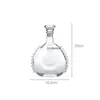 Retro Red Wine Bottle Champagne Glass Whiskey Decanter Water Jug Cocktail Pourer Aerator for Family Bar Transparent Spirits Cup 240119