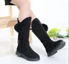 Botas clássicas moda crianças princesa crianças para bebês meninas alta outono e inverno coreano quente macio