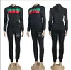 spring autumn Women's brand new Tracksuits Luxury Design 2 Piece Sets Letter Print pink color black G hoodie+pant casual sport Tops And Casual Pants