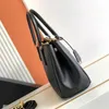 1: 1 Kvalitet Galleria Saffiano Designer Tote Bag Luxury Handväska Kvinnor Axel Crossbody Bag Spriano Leahter Black Bags