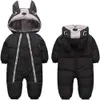 Småbarn Rompers Baby Boy Girl Winter Snowsuit Coat Thick Outwear Warm Hood Cartoon Snow Suit Jumpsuit