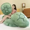 100cm Turtle Shell Plush Toy Childrens Sleeping Bag Stuffed Soft Tortoise Pillow Cushion Sale Creative Toys Christmas Gift 240118