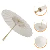 Parasol papierowy parasol do malowania DIY White Oil Niedokończony chiński graffiti Wedding Decor Style