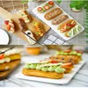 Rouleaux à pâtisserie Planches à pâtisserie Tapis en silicone 18 Eclair Non Stick Puff Doublure perforée Macaron Cookie Moule à pain pour outils de cuisson 224E