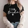 Kadınlar Bozlar Gömlekler Evjf Tişörtler Kadınlar İçin Bekarlığa Karşı Partisi T-Shirt Takımı Gelin Bachelorette Eşleştirme Giysileri Gelin Partisi Tops Bachelorette Tee YQ240120