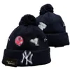 Yankees Muts Gebreide New York Hoeden Sportteams Honkbal Voetbal Basketbal Mutsen Caps Dames Heren Pom Mode Winter Top Caps Sport Gebreide Hoeden a10