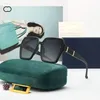 NOVOS óculos de sol de grife de luxo com armação quadrada óculos de sol de marca Moda UV400 Goggle esporte ao ar livre viagens protetor solar óculos letras douradas G na moldura