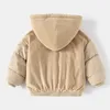 Down Ceket Çocuk Erkek Kızlar Kış Kesikli Sıcak Kapşonlu Pamuk Ceket Sıradan Yelek 2 Paket 2-9 Yaşlı Moda Çocuk Giysileri