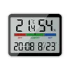 Zegary ścienne Ultra cienkie budziki LCD LCD LAK STRONY Cyfrowy higrometr temperatury Prosty magnetyczne dekoracje biurka