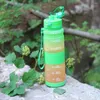 Bouteilles d'eau ZOUNICH 500/1000ML dégradé bouteille de sport verrouillage Portable étanche coloré voyage plastique Drinkware sans BPA