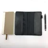 Pocket Leather Notebook Agenda 2024 Day Weekly Planner Self Filled Date Small Note Book With Pen Student Office Stationery