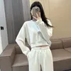 LL Yoga Sweatshirts Women Soft Perfectly Oversized Cropped Crew Pullover Muse Sweater Tops Cotton Casual Loose Jogger Gym Long Sleeve Coats