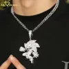 New Design Hip Hop Jewelry Silver 925 Full Diamond Sonic Hedgehog Cartoon Vvs Custom Moissanite Pendant Necklace