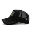 볼 캡 Vacigoden Fashion Comouflage Mesh Baseball Cap Men 야외 여행 일광욕 보호 모자 캐주얼 스포츠 통기 가능