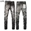 Jeans violet jeans slim ripped biker man sket skinny pantam créateur pile tendance mode marque vintage pant mens dm78