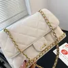 Recém-chegados 24C Chain Bag Designer Bolsa de Ombro de Luxo Mulher Crossbody Bag Flip Bag Satchel Clutch Bag Mochila Cg Camellia Metal Buckle Fashion Bag