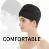 Long Hair Women Female High Elastic Swimming Cap Water Sports Swim Pool Caps Bathing Hat Dual Layer Stretchy Nylon Fabric Turban YQ240119