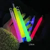 10st 6inch Multicolor Glow Stick Chemical Light Stick Camping Emergency Decoration Party Clubs levererar kemisk fluorescerande 240118