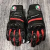 AAGV -handskar AGV Carbon Fiber Riding Gloves Winter Motorcykel Racing Four Seasons äkta läder anti droppvattentät för män och kvinnor JD2P