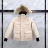 Daunenparkas Winter-Bodywarmer Baumwolle Luxuriöse bauschige Jacken für Damen Windjacken Verdickte warme Mäntel für Paare Kundenspezifische kanadische Designer-Parkas