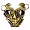 Steampunk solglasögon unisex retro roliga masker bronsfärg originalitetsglasögon för mode maskerad fest halloween glasögon