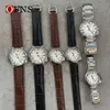 Roman skala Nya OFNS Par kvarts Watch Belt Versatile Trendy Waterproof Simple Calendar Men s and Women