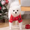 Abbigliamento per cani Vestiti caldi e carini per animali domestici Abiti estivi unici per animali di piccola taglia Stampa Babbo Natale Resistenza all'usura Morbido e adorabile