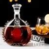 Retro Red Wine Bottle Champagne Glass Whiskey Decanter Water Jug Cocktail Pourer Aerator for Family Bar Transparent Spirits Cup 240119