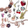 New Sterling Sier Animal Series Beads Women Festival Jewelry Gift Fit originale braccialetto fai da te ciondolo con ciondolo