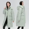 Trench da donna Giubbotti imbottiti da donna Piumino di media lunghezza con cappuccio staccabile Piumino invernale caldo in cotone con tasche