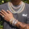 Bijoux de créateurs Vente chaude Hip Hop S925 VVS Moissanite prix d'usine design de mode 20mm 3 rangées collier de bijoux hip hop glacé diamant chaîne à maillons cubains