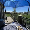 Namioty i schroniska Outdoor Mosquito Net Garden Namiot Automatyczne szybkie otwarcie Podwyższone Słoneczne Schronisko Duża oddychająca gazy plaża 5-8 Peopl