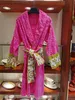 2023 Ny Pure Cotton Casual Warm Bathrobe Light Luxury Retro Windbreaker Par Family Nightgown 8 Colors 100 Cotton Top