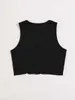 Women's Blouses Shirts Printcess Women's Y2K Cool Sleeveless Round Neck Tank Top ROMWE Kawaii Print Short Vest Tee Cool Street Fashion Women Clothing YQ240120