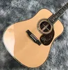 41 D45 series Solid wood profile all abalone shell with black acoustic guitar