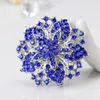 Brooches European Jewelry Luxury Crystal Corsage Bauhinia Wreath Garland Brooch FromAustrian 8 Colors Fashion For Women