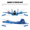 F22 Raptor RC Aereo 24G 2CH Telecomando Aliante volante con luci a LED EPP Schiuma Aereo Giocattoli per bambini Regali 240119