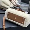 10a lustro wysokiej jakości designerskie kobiety torby jagnięta zamsz podróżne torebki crossbody top caviar cowhide torba na zakupy duża pojemność swobodny vintag