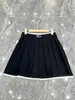 Plus size Dresses 2023 new Black sexy street casual designer skirts women's high-waisted metal to prevent light out mini skirt