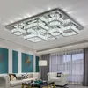 Plafonnier argenté de luxe, lustre moderne en cristal, luminaire décoratif de plafond, idéal pour un salon, une chambre à coucher, une salle à manger ou une cuisine